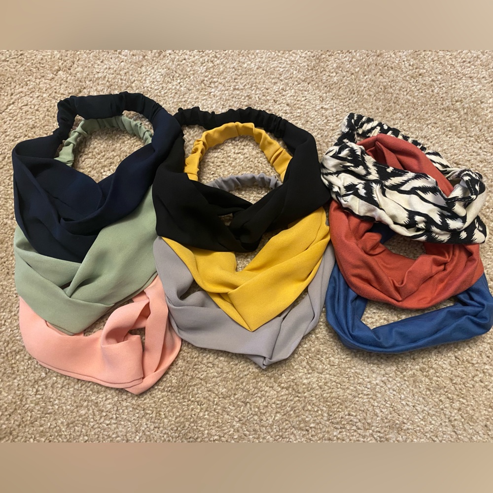 Headband Lot (9 multicolor)